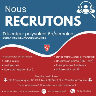 Offre d emploi d'entraîneur